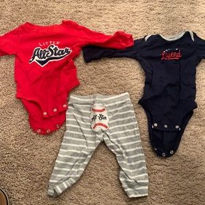 Carter’s - All Star pants and long sleeve onesie